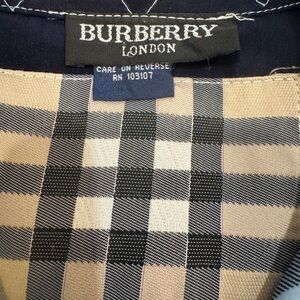 Burberry London Beige and Black Plaid Shirt